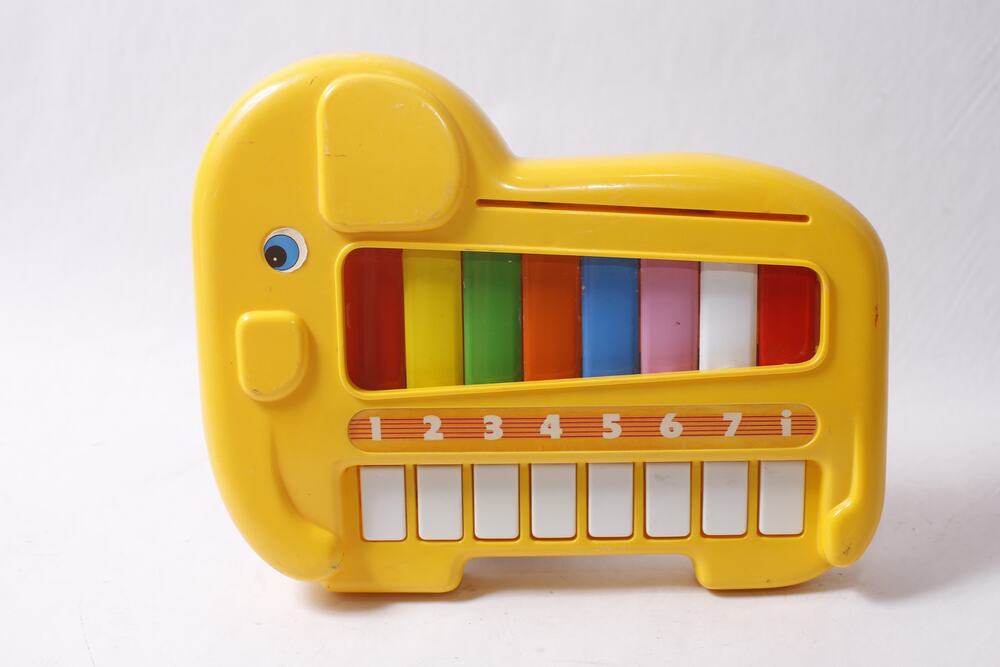 Elephant Toy Pianophone Xylophone by Blue Box Vintage Incomplete ~260608-WH 1225